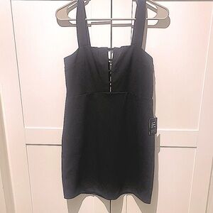 NWT express cut out ladder front black mini dress